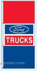 Single Face Dealer Interceptor Drape Flags - Ford Trucks