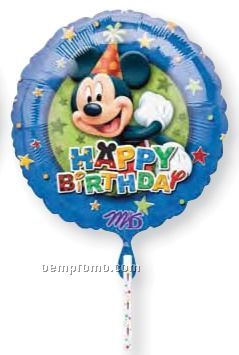 18" Mickey Mouse Happy Birthday Clip A Strip Balloon