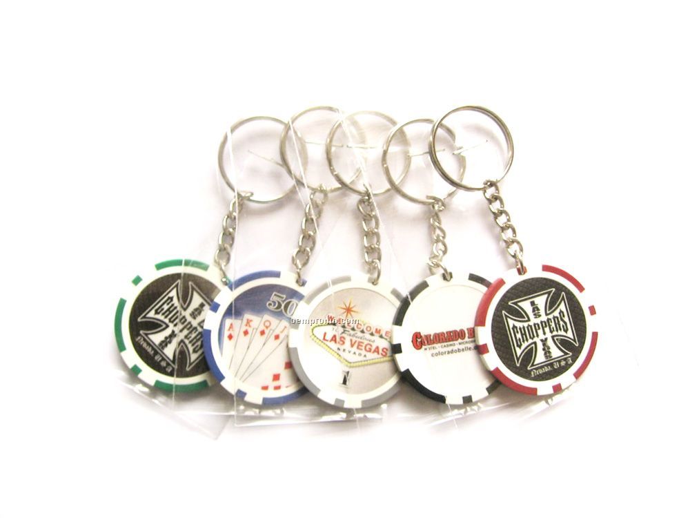 Poker Chip Key Chain 1