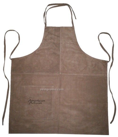 Suede Apron (Full Size) - Laser Engraved (Driftwood)