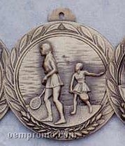 1.5" Stock Cast Medallion (Tennis/ Female Doubles)
