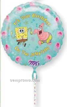 18" Sponge Bob Square Pants Happy Birthday Clip A Strip Balloon