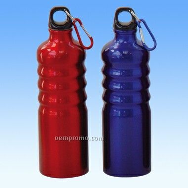 27 Oz Aluminum Sports Bottle With 4 Grooves (Screened)