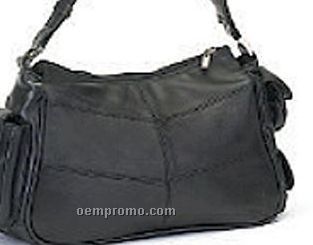 Leather Bag With Zipper Closure