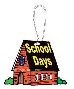 School Days House Zipper Pull