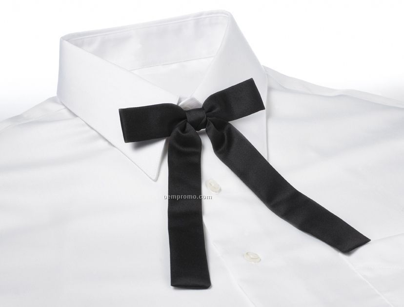Wolfmark Kentucky Colonel Adjustable Polyester Satin Band Tie - Black