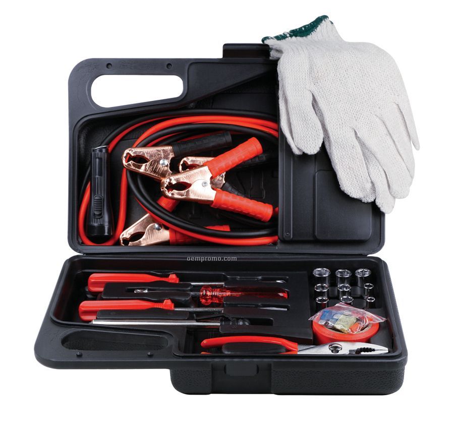 33-piece Roadside Emergency Tool Kit