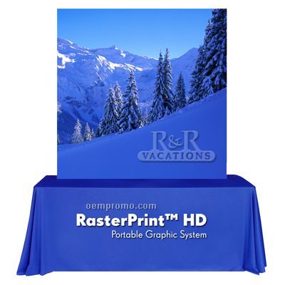 Rasterprint Portable Frame & Graphic Only - 8' Table Top