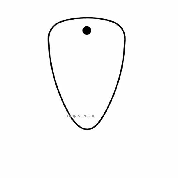 Stock Shape Collection Rounded Shield Key Tag