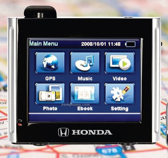 Black Gps W/ Touch Screen Display (3 3/4