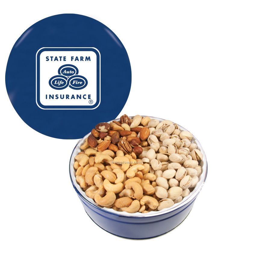 Blue The Grand Tin With Mixed Nuts, Pistachios And Cashews