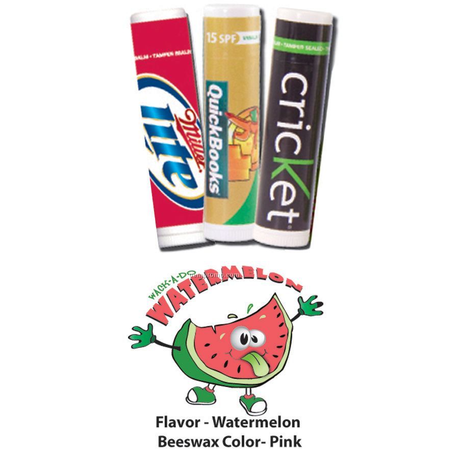 Wack-a-do Watermelon Premium Lip Balm In Clear Tube