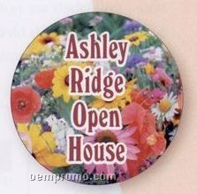 Round Quick And Colorful Paper Label (3" Dia)