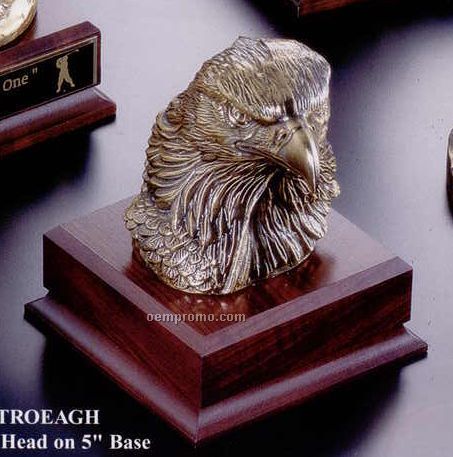 Zinc Eagle Head Sculptures On 5