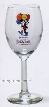 8 Oz. Wine Glass With Faceted Stem