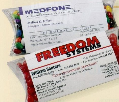 Jelly Beans In Business Card Candy Case
