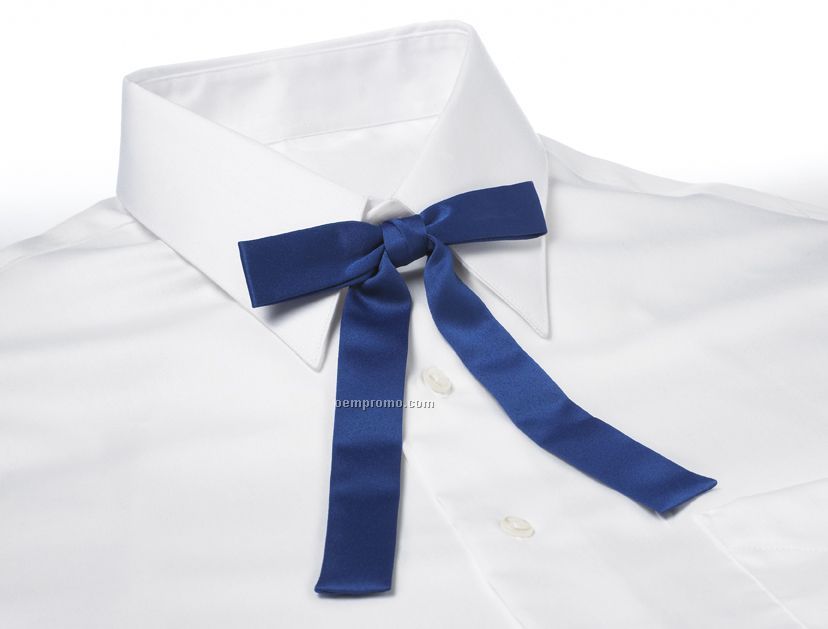 Wolfmark Kentucky Colonel Adjustable Polyester Satin Band Tie - Royal Blue