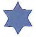 Paper Confetti Shapes Star Of David (5")