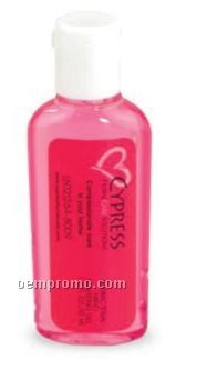 1 Oz. Pink Tint Antibacterial Gel Hand Sanitizer Bottle