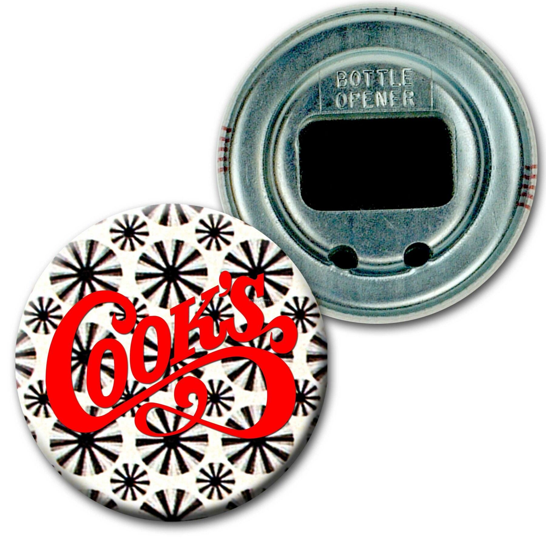 2" Diameter Round Bottle Opener W/3d Lenticular Images (Custom)
