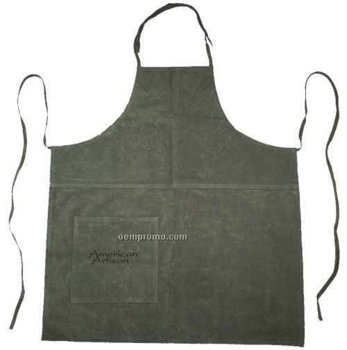 Suede Apron (Full Size) - Hot Branded (Olive)