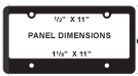 Budget Line 3-d License Plate Frame (11"X1/2" Top Imprint Area)
