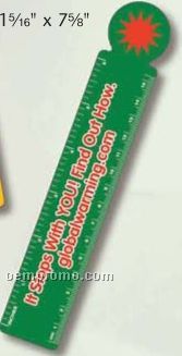 Recycled Plastic Circular End Bookmark Without Slot (0.015" Thick)