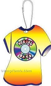 School Days Disc T-shirt Zipper Pull