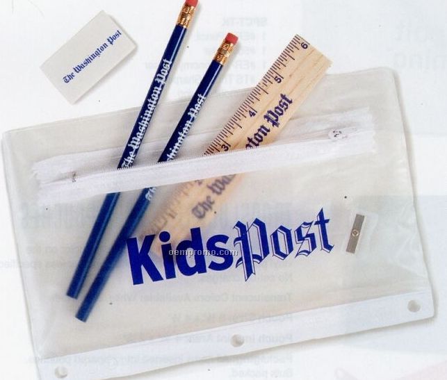 School Kit With Pencils & Ruler
