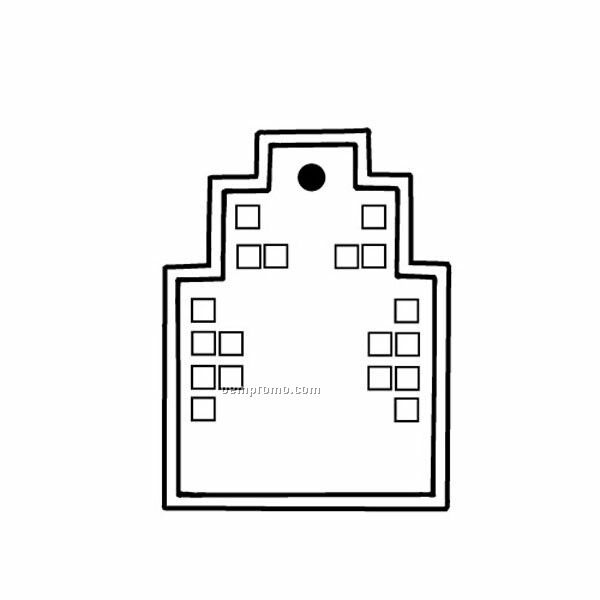 Stock Shape Collection High Rise Building Key Tag