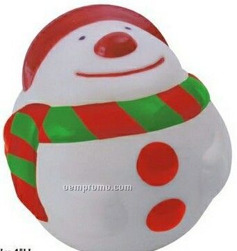 Rubber Snow Man Toy