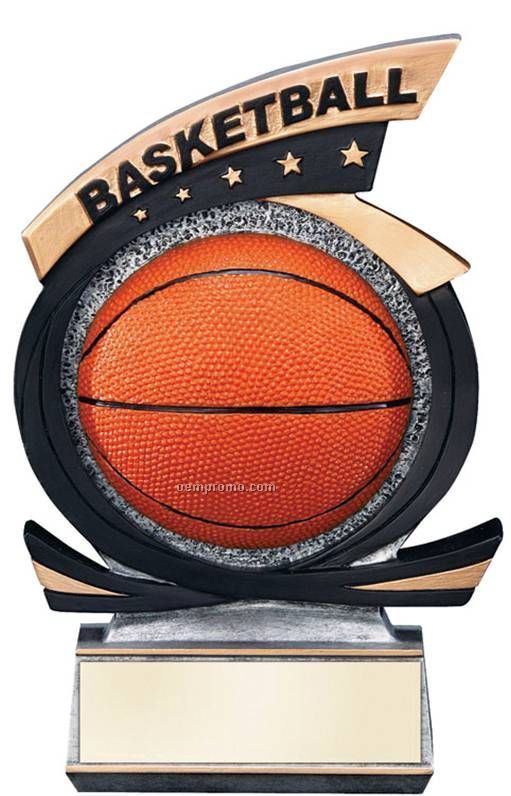 Basketball, Gold Star Award - 7"