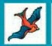 Bird Stock Temporary Tattoo - Flying Blue Bird (2