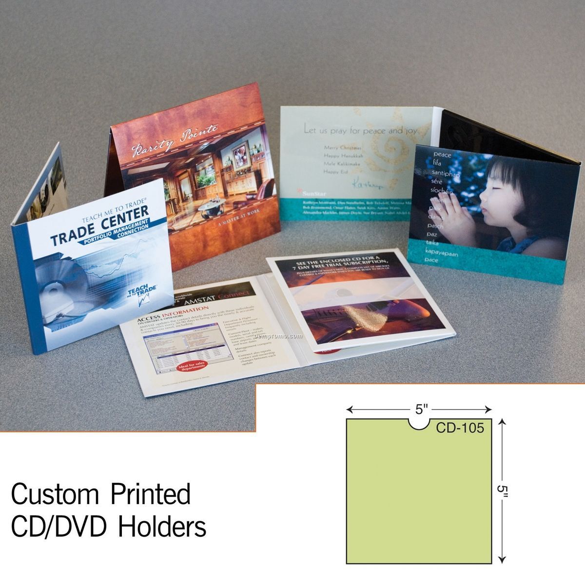 CD Sleeve W/ Double Thumb Cut (1 Color/1 Side)