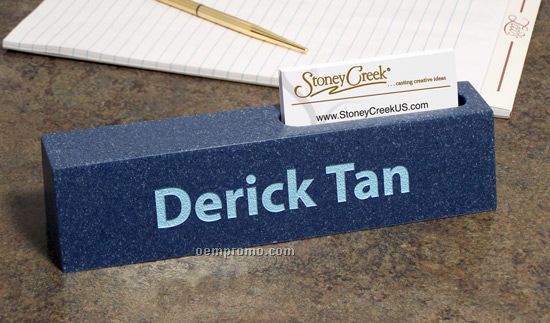 Versatile Name Bar With Business Card Holder