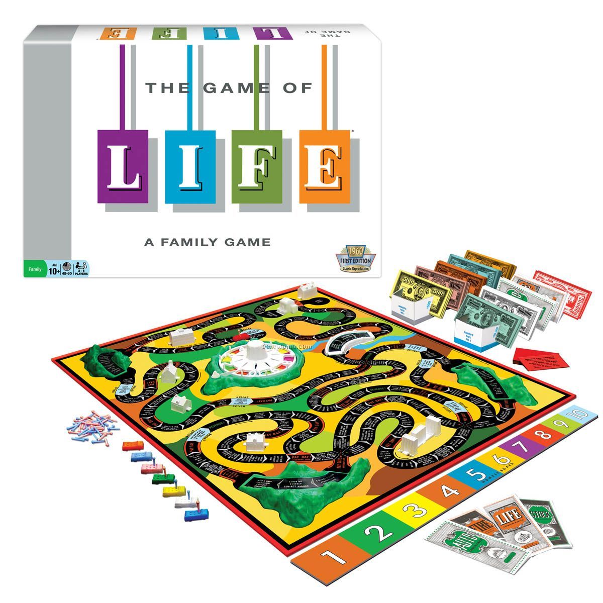 Winning Moves The Game Of Life Classic Edition- 2-6 Players, Ages 10 & Up