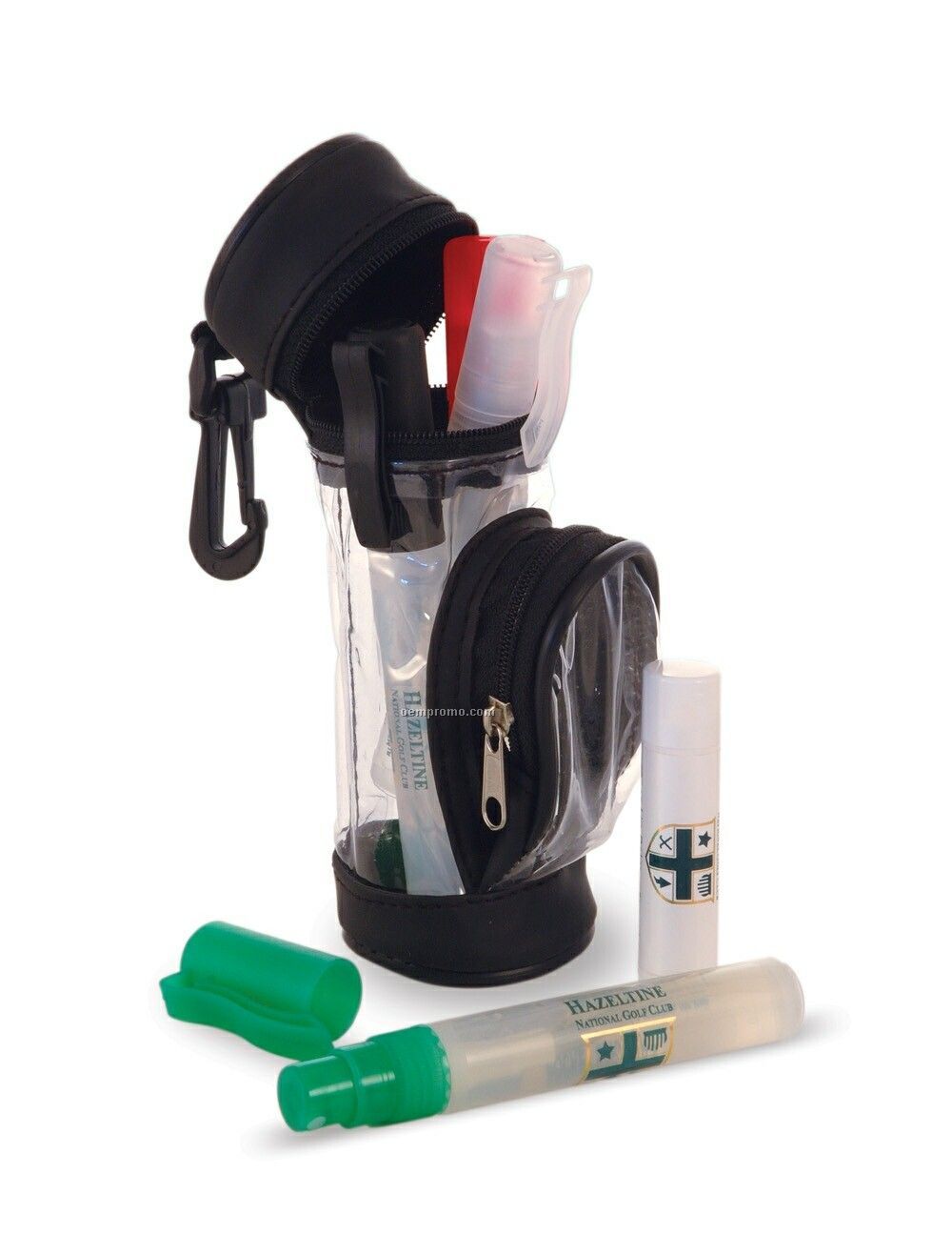 5 Pack Golfer's Caddy Kit W/ 0.25 Oz. Pocket Sprayers & Lip Balm