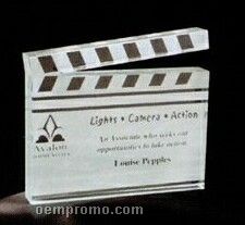 Acrylic Paperweight Up To 12 Square Inches / Clapboard