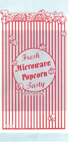 Stock Popcorn Design Bag Of Microwave Popcorn