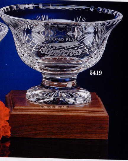 Westgate Crystal Pedestal Bowl (8")