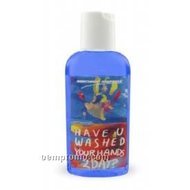 2 Oz. Blue Tint Antibacterial Gel Hand Sanitizer Bottle