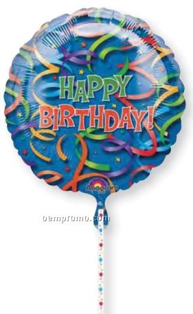 36" Celebration Streamers Happy Birthday Clip A Strip Balloon