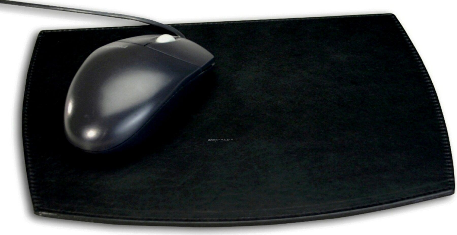 Black Classic Leather Mouse Pad
