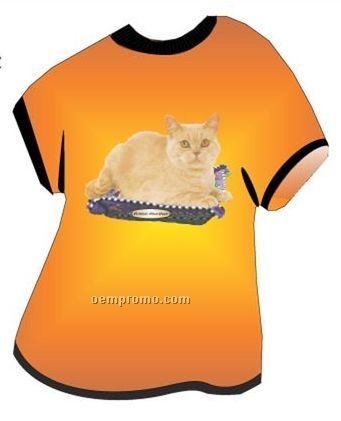 British Shorthair Cat T Shirt Acrylic Coaster W/ Felt Back