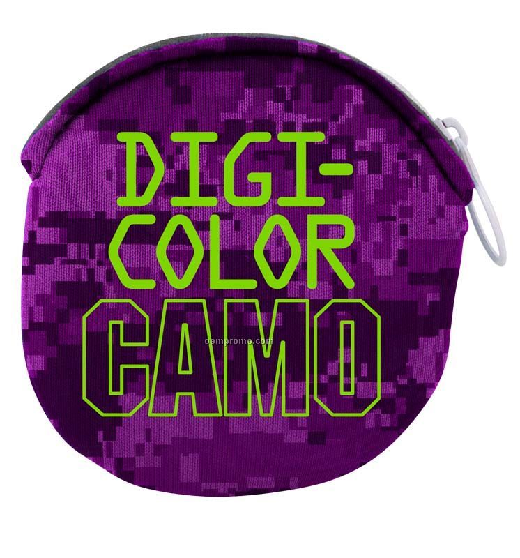 Digicolor Camo Small Coin Coolie Bag (4-color Process)