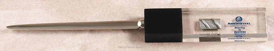 Lucite Letter Opener Embedment (4"X1 1/4"X9"X3/8")