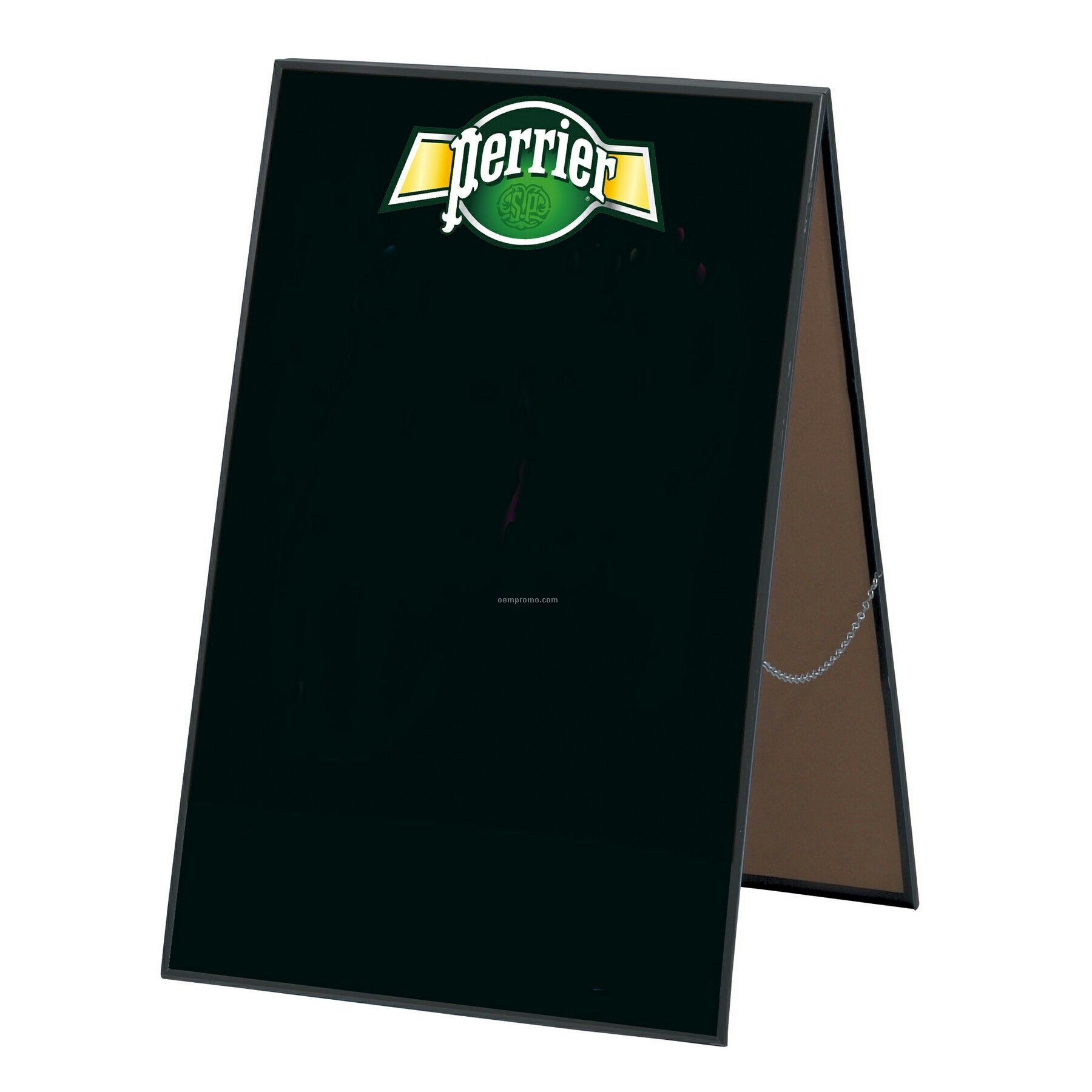 A-frame Two Sided Write-on Board. 32"H X 24"W Black Surface