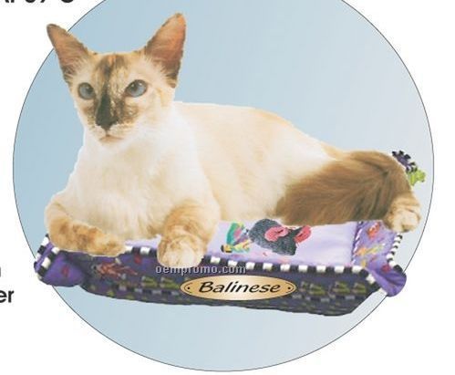 Balinese Cat Acrylic Coaster W/ Felt Back