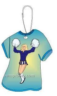 Cheerleader T-shirt Zipper Pull