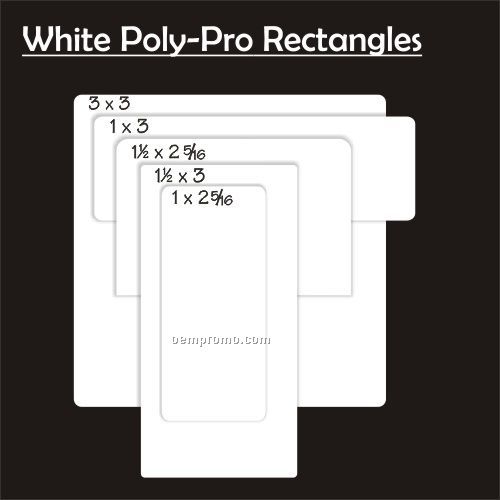 Decal - White (1.5"X3")